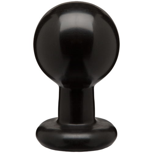 Runder Analplug – groß – schwarz