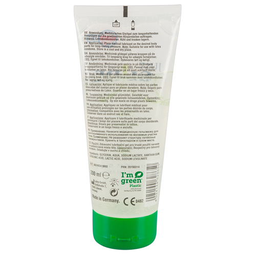 Just Glide Bio Gleitgel auf Wasserbasis – 200 ml