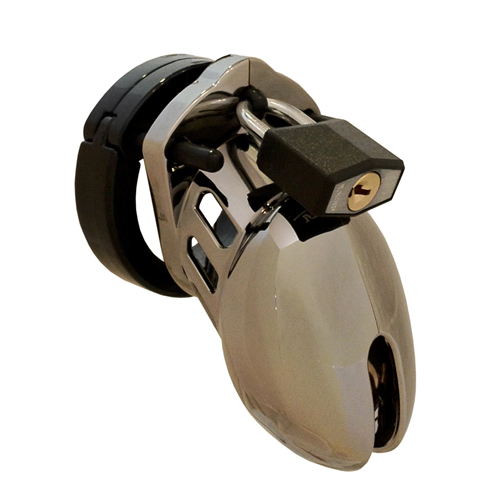 CB-6000S Keuschheitskäfig – Chrom – 35 mm