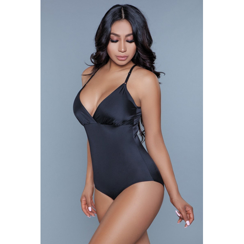 What Waist korrigierender Body – Schwarz