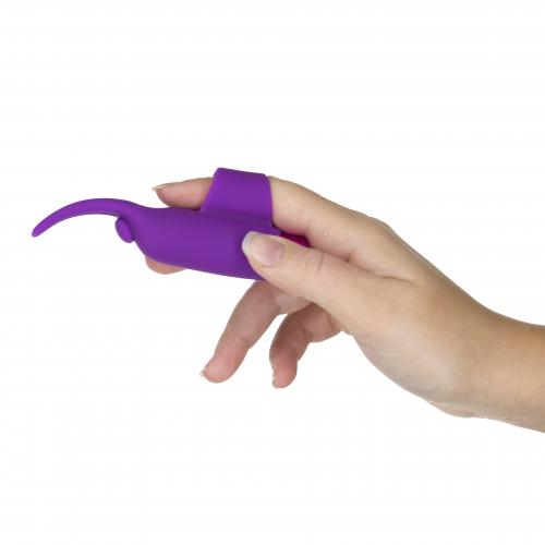 Neckender Zungen-Finger-Vibrator – Lila