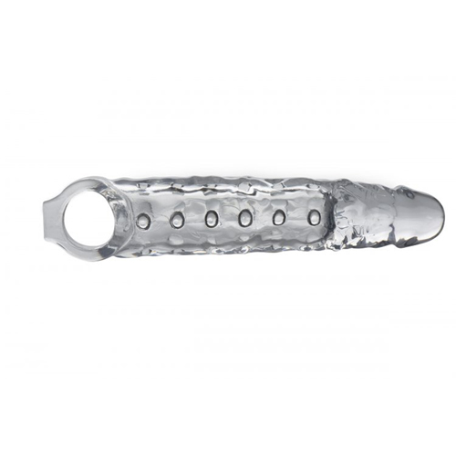 Vergrößerung Penishülle mit Noppen – Transparent