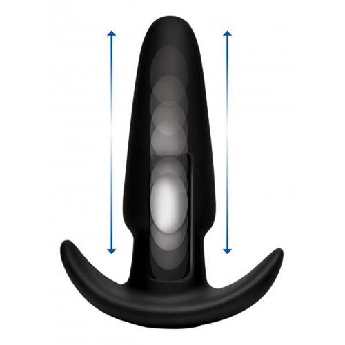 Thump-It Curved Buttplug aus Silikon – Medium