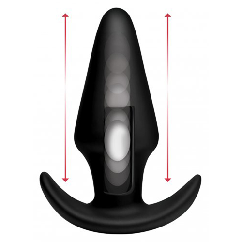 Thump-It Curved Buttplug aus Silikon – Groß