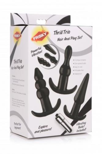 Thrill Trio Analplug – 3-teiliges Set – Schwarz