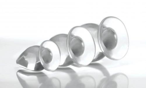 Triple Cones 3-teiliges Analplug-Set – Durchsichtig