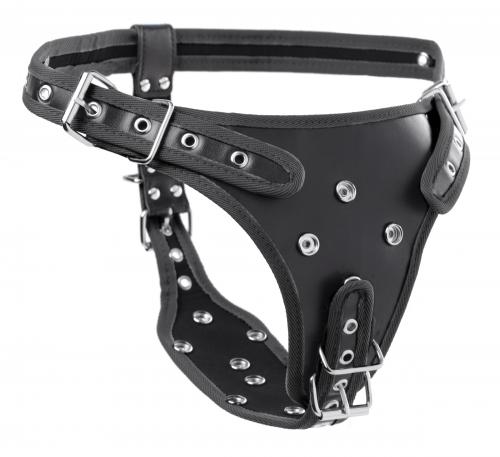 Doppelpenetration Strap-On-Gurtzeug – Schwarz