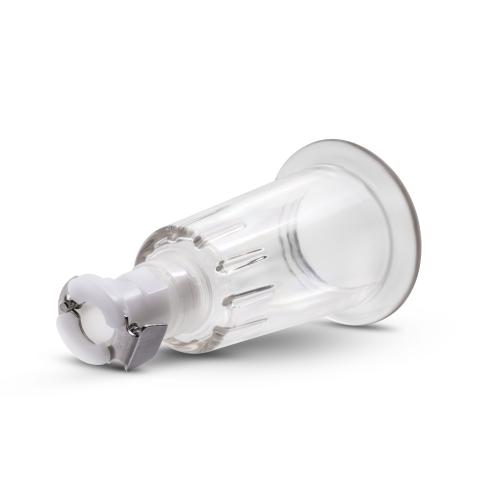 Temptasia – Nippel-Pump-Zylinder – 2er Set (2 cm Durchmesser) – Durchsichti