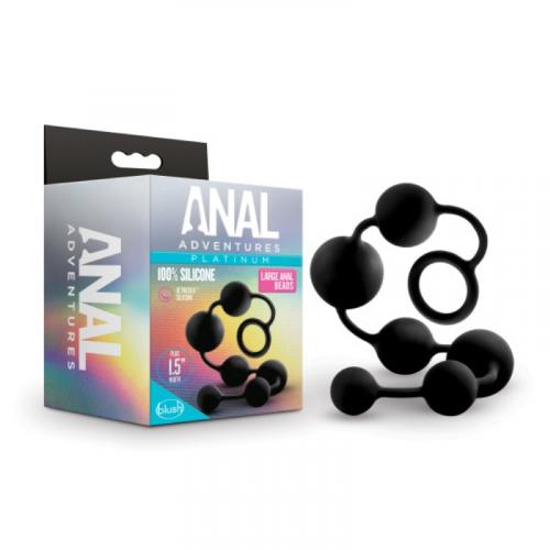 Anal Adventures Platinum – Silikon-Anal-Perlen – Groß