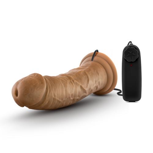 Dr. Skin – Dr. Joe Vibrator mit Saugnapf 20,3 cm – Mokka