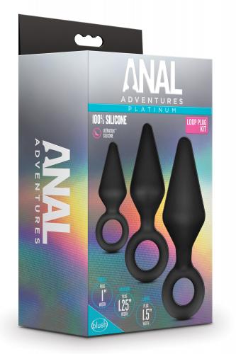 Anal Adventures Platinum – Silikon-Analplug-Set