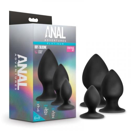 Anal Adventures Platinum – Anal Stout Plug Kit