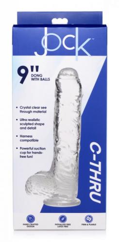 Jock C-Thru Transparenter Dildo – 25 cm