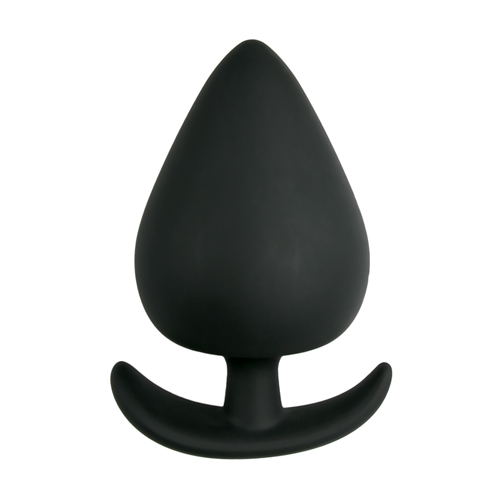 Schwarzer Anker-Buttplug – Medium
