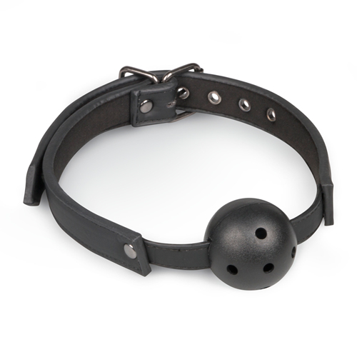 Ball gag met PVC bal – zwart