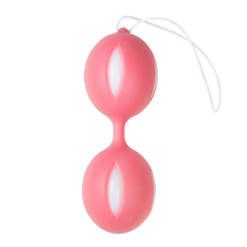Wiggle Duo Kegel Ball – pink/weiß