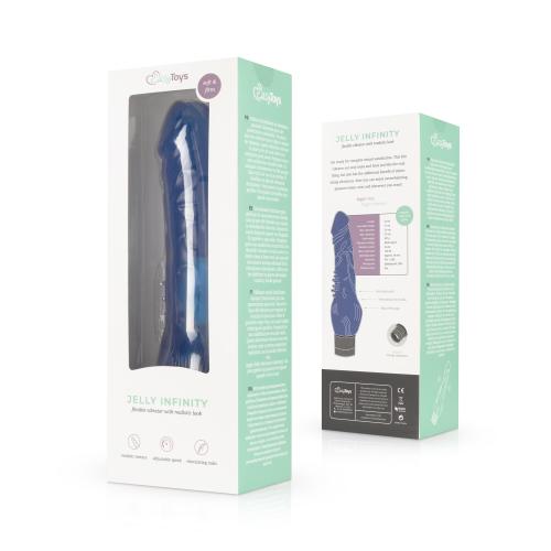 Jelly Infinity – Realistischer Vibrator – Blau
