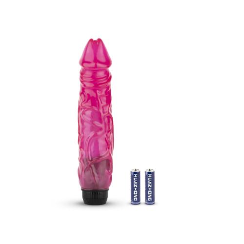 Jelly Supreme – Realistischer Vibrator – Pink/Glitzer