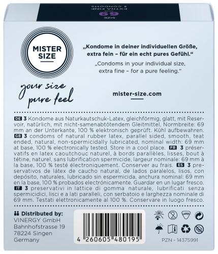 MISTER.SIZE 69 mm Kondome 3 Stück