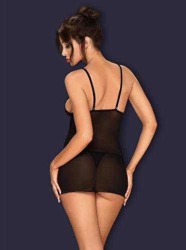 Lucita Teddy mit passendem Tanga – Schwarz