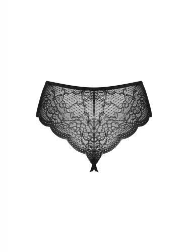 Pearlove sexy Tanga mit offenem Schritt und mit Perlen