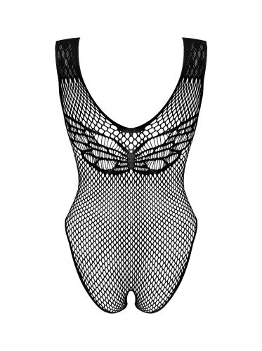 Sexy Bodysuit mit offenem Schritt – Schwarz